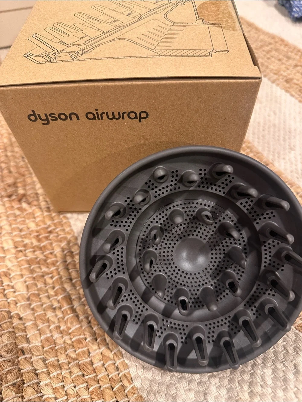 Dyson Air wrap Hair Diffuser Attachment - Black
